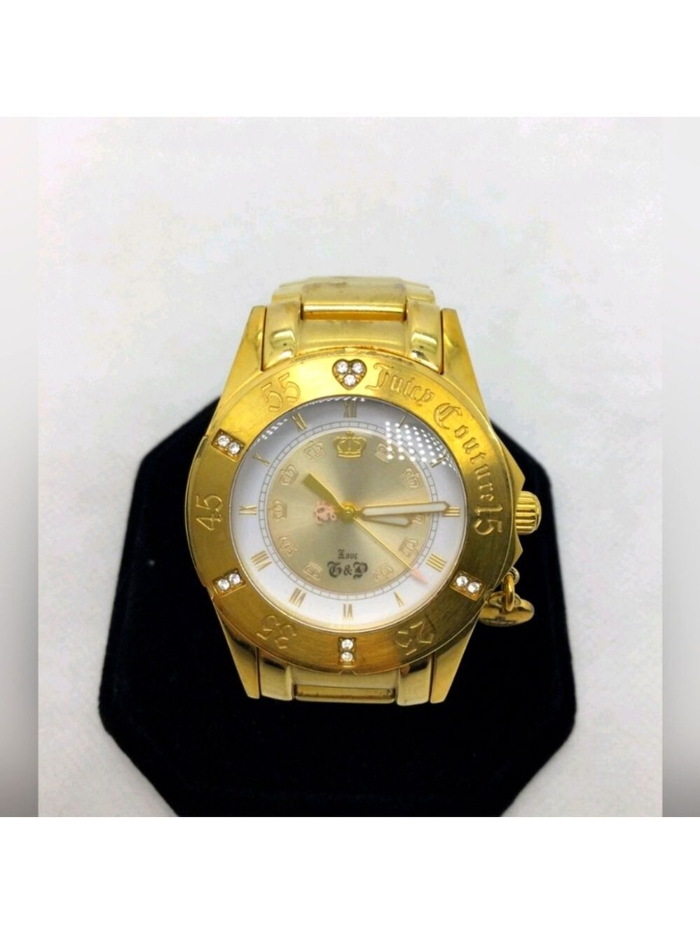 Juicy Couture Goldtone Stainless Steel Wrist Watch (Needs Battery)
